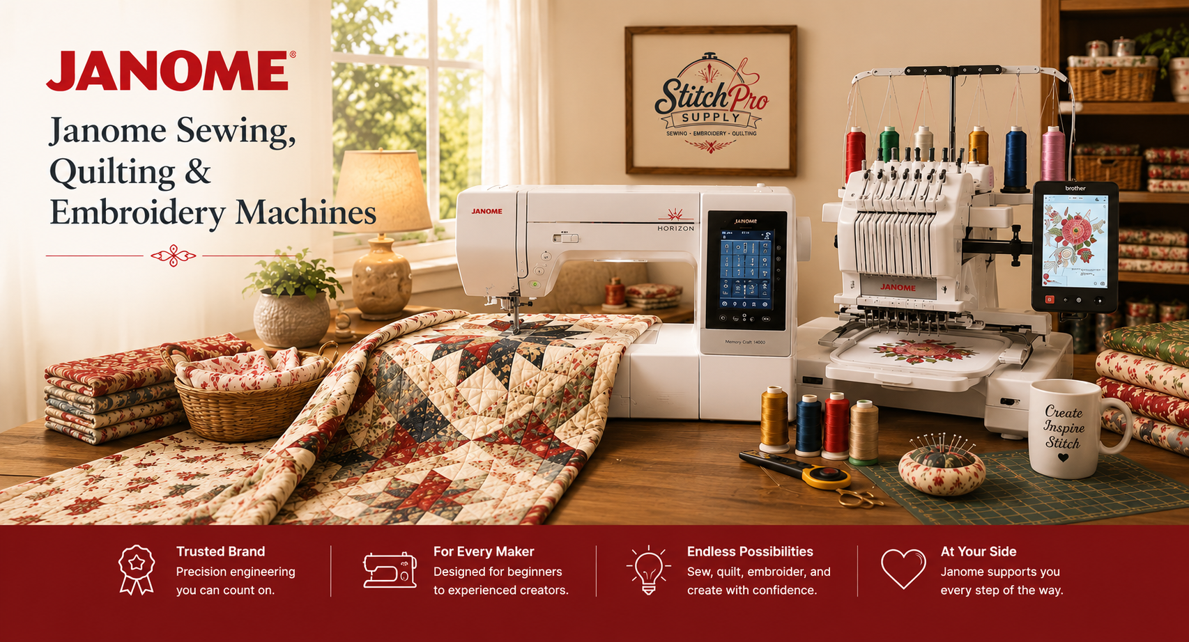 Janome Sewing, Quilting & Embroidery Machines