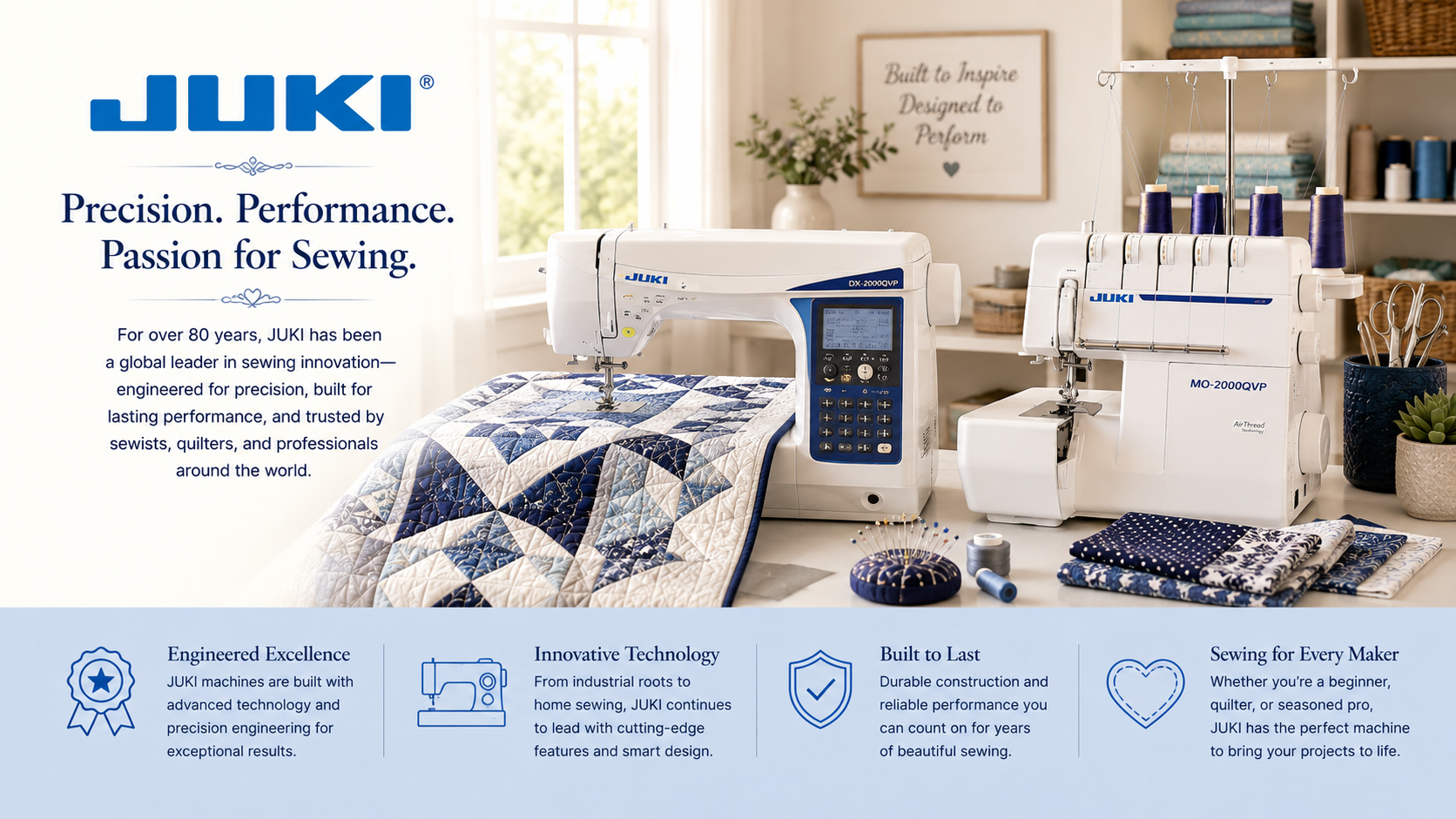 Juki Sewing Machines, Sergers & Quilting Machines