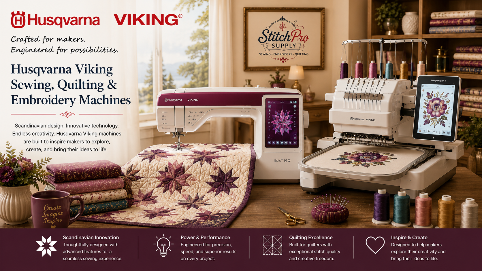 Husqvarna Viking Sewing, Quilting & Embroidery Machines