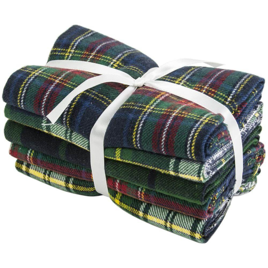 Yarn-Dyed Flannel Fat Quarter Assortment 18"X21" 5/Pkg