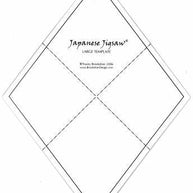 Japanese Jigsaw Acrylic Template - Fat Quarters