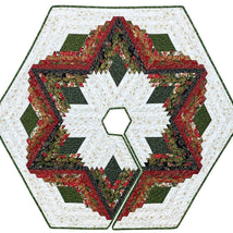 Diamond Log Cabin Quilts and Tree Skirt