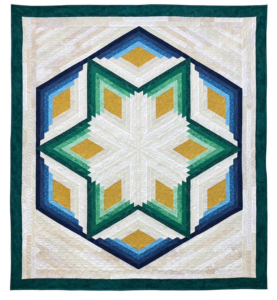 Diamond Log Cabin Quilts and Tree Skirt