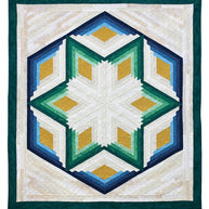Diamond Log Cabin Quilts and Tree Skirt