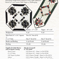 Table Scrap Runner and Table Topper for Rotary & Accuquilt