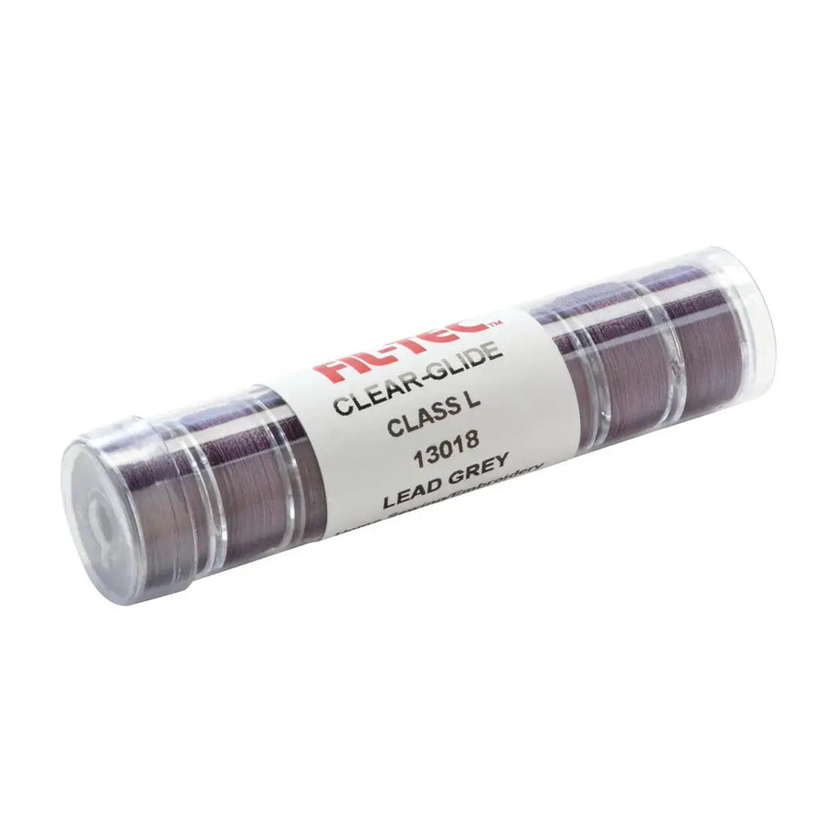 13018 Lead Grey Prewound Clear-Glide Bobbin Tube - Style L
