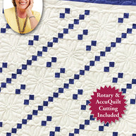 Blue and White Classic Quilt for Rotary & Accuquilt