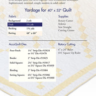 Blue and White Classic Quilt for Rotary & Accuquilt