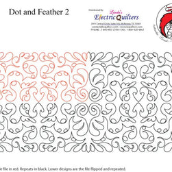 170 Dot And Feather 2 Pantograph by Linda V. Taylor