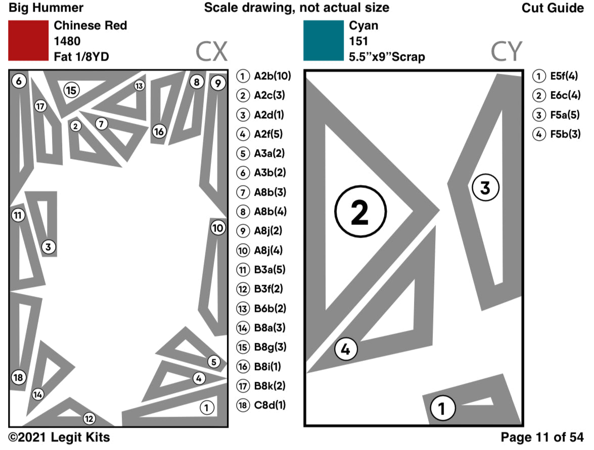 Big Hummer Quilt Kit