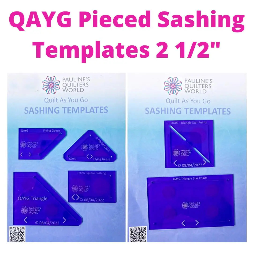 QAYG Pieced Sashing Templates 2 1/2