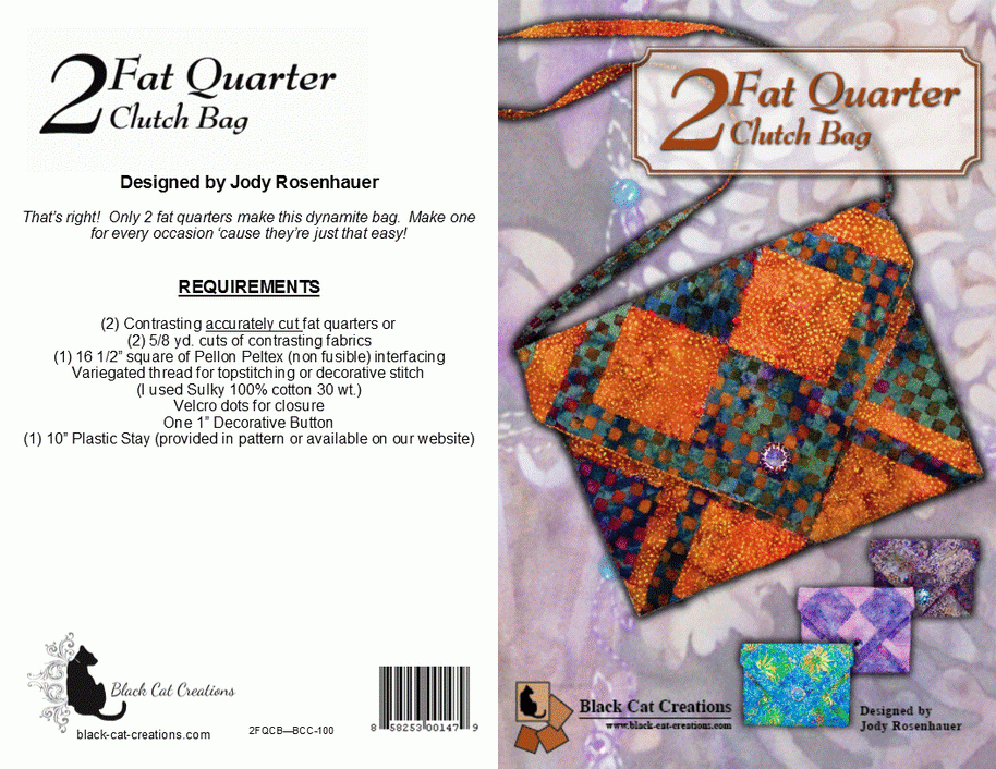 2 Fat Quarter Clutch Bag Pattern