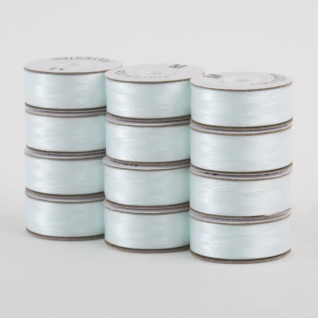Super Bobs Poly #621 Lace Whilte (M-Style) 12 pack pre-wound bobbins