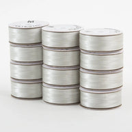Super Bobs Poly #623 Silver (M-Style) 12 pack pre-wound bobbins