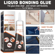 Fabric Sewing Glue, Fabric Sewing Rubber Shoe Pad Clothes Jeans Torn Repair Fabric Glue