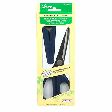 Serrated Patchwork Scissor 7in