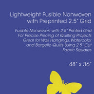 Quilters Grid 2-1/2in Fusible Interfacing 48in x 1yd