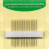 Gold Eye Between / Quilting Needles Size 10 15ct