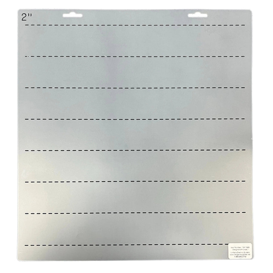 2142 2" Straight Lines 9" Stencil