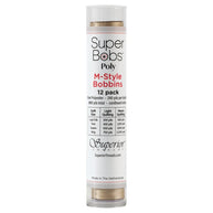 Super Bobs Poly #653 Beach (M-Style) 12 pack pre-wound bobbins