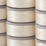 Super Bobs Poly #655 Off White (M-Style) 12 pack pre-wound bobbins