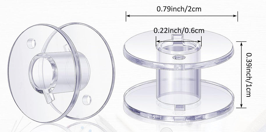 Class 15/A Bobbins for Sewing/Embroidery (10 Pack)