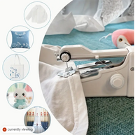 1pc Portable Handheld Sewing Machine - Quick Stitching Tool For Cloth, Clothing And Kids Clothes - 2 Coils Included (Battery Not
