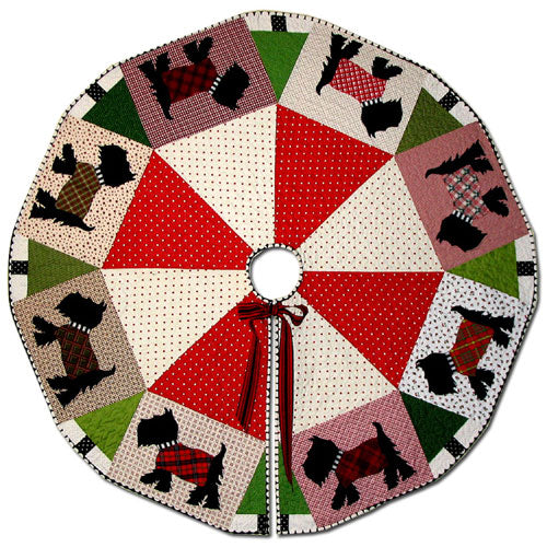 Scottie Tree Skirt Quilt Pattern