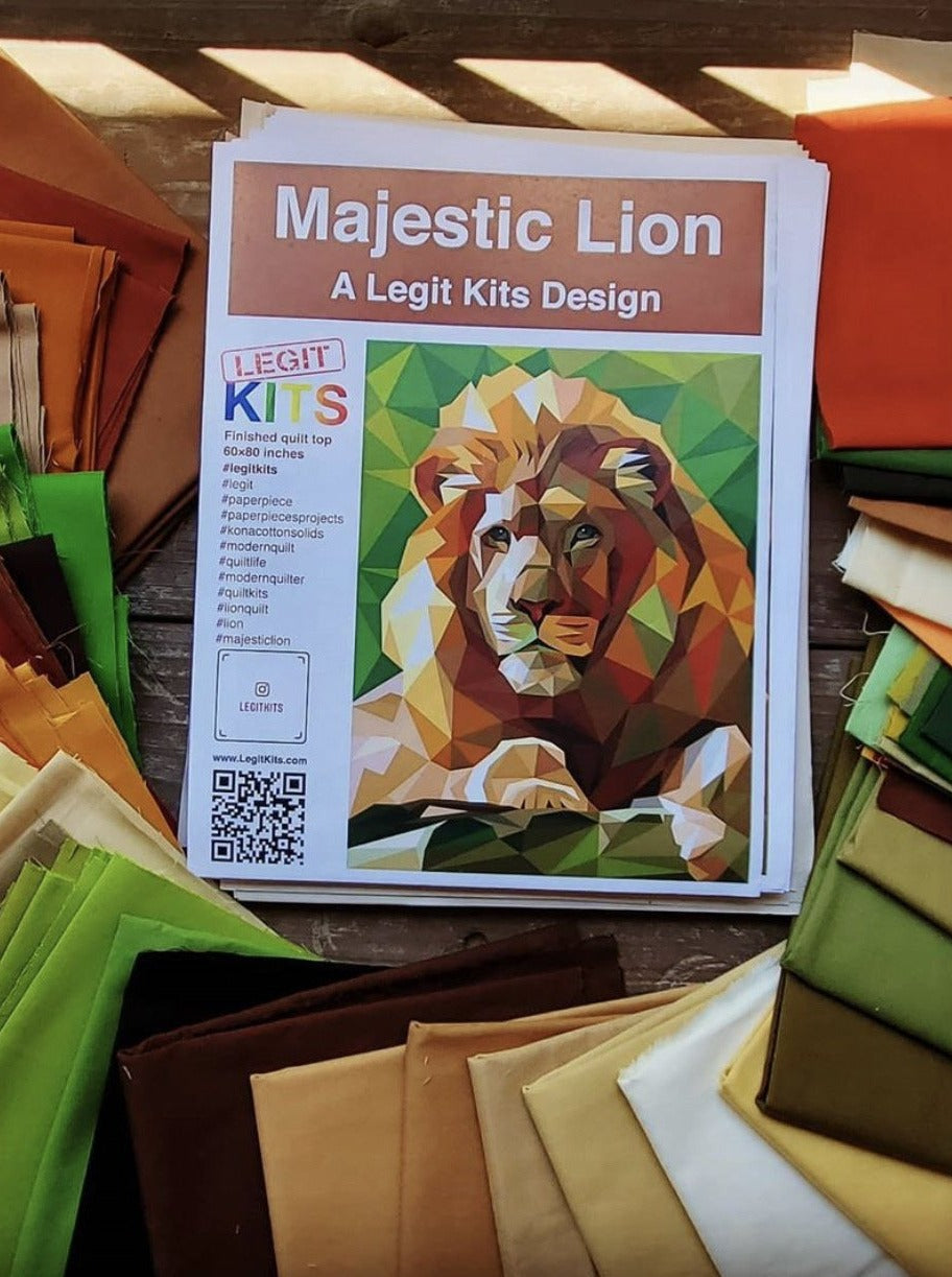 Lion Quilt Kit