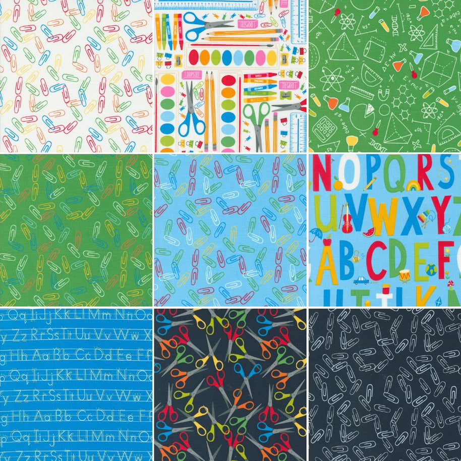Back to School Fat Quarter Bundle - Set of 18