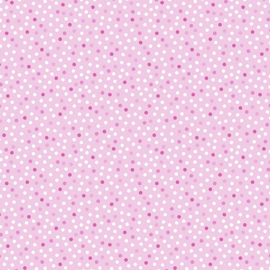 Barely Basics Lots a Dots Quilting Cuddle Blush Fabric Per Yard