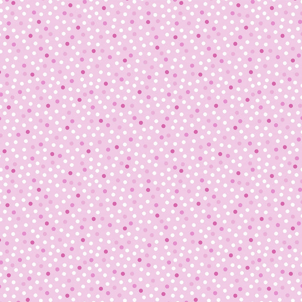 Barely Basics Lots a Dots Quilting Cuddle Blush Fabric Per Yard