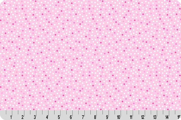 Barely Basics Lots a Dots Quilting Cuddle Blush Fabric Per Yard