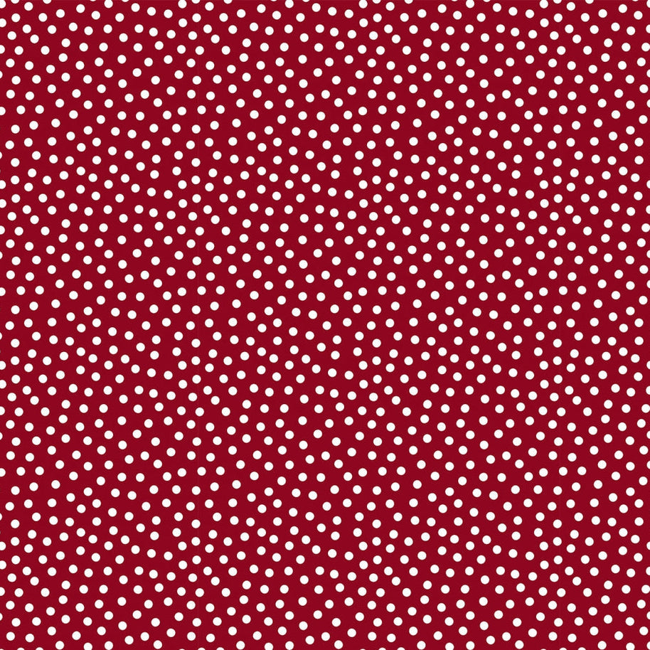 Barely Basics Lots a Dots Quilting Cuddle Cardinal Fabric Per Yard