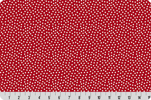 Barely Basics Lots a Dots Quilting Cuddle Cardinal Fabric Per Yard