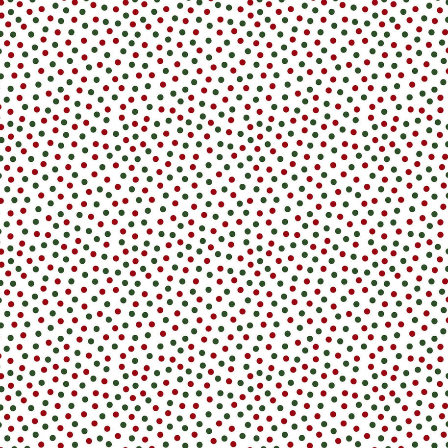 Barely Basics Lots a Dots Quilting Cuddle Christmas Fabric Per Yard