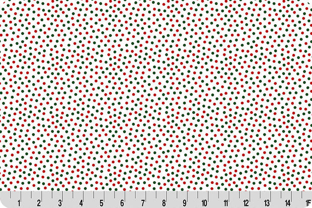Barely Basics Lots a Dots Quilting Cuddle Christmas Fabric Per Yard