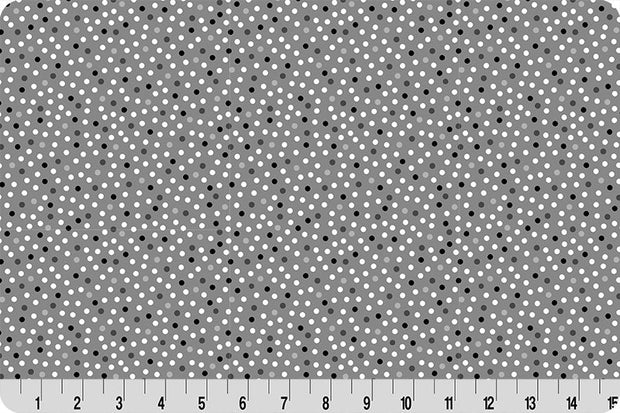 Barely Basics Lots a Dots Quilting Cuddle Gray Fabric Per Yard