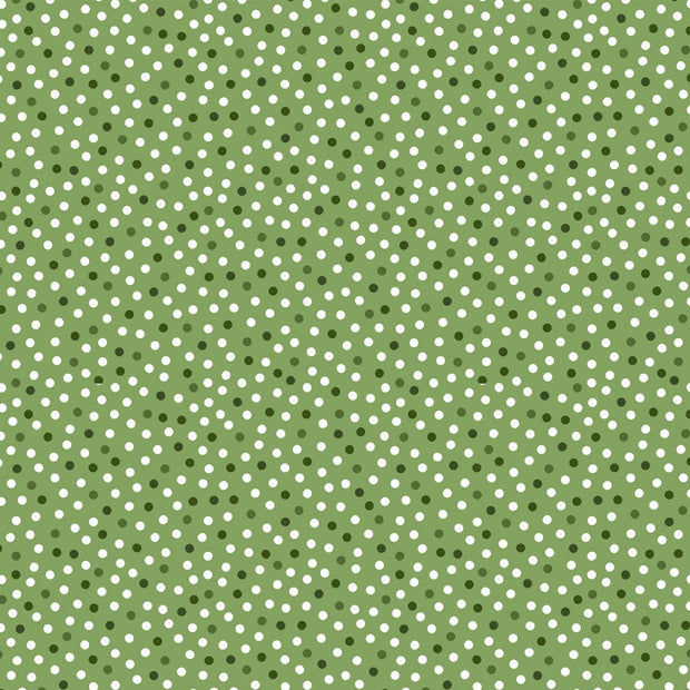 Barely Basics Lots a Dots Quilting Cuddle Leaf Fabric Per Yard