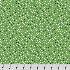 Barely Basics Lots a Dots Quilting Cuddle Leaf Fabric Per Yard
