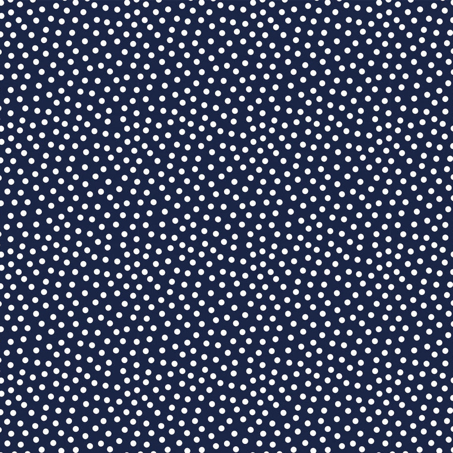 Barely Basics Lots a Dots Quilting Cuddle Navy Fabric Per Yard