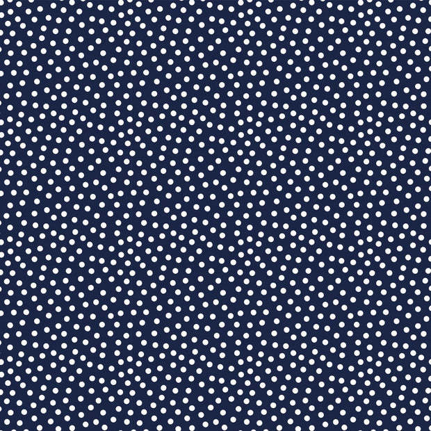 Barely Basics Lots a Dots Quilting Cuddle Navy Fabric Per Yard