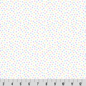 Barely Basics Lots a Dots Quilting Cuddle Pastel Fabric Per Yard