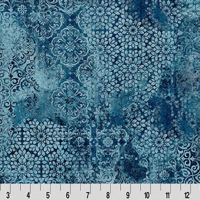 Barely Basics Stone Wash Quilting Cuddle Dark Sea Fabric Per Yard