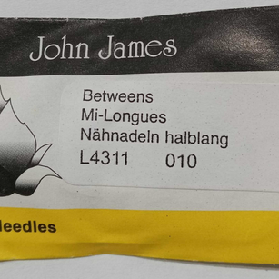 John James Between Needles Size 10 25ct