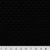 Black Cuddle Dimple Fabric per yard