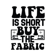 Black and White Buy the Fabric Panel