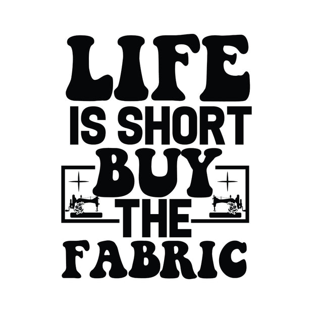 Black and White Buy the Fabric Panel