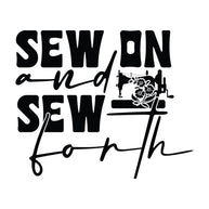 Black and White Sew On and Sew Forth Fabric Panel