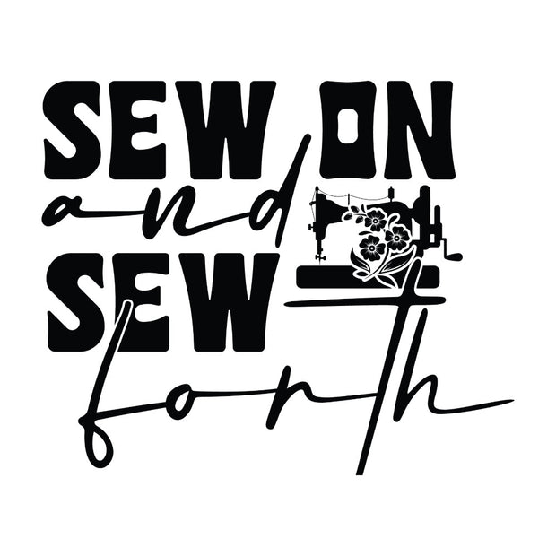 Black and White Sew On and Sew Forth Fabric Panel
